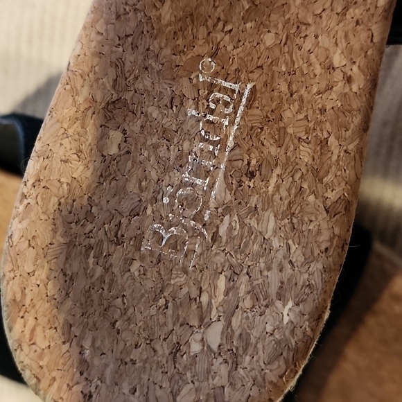 Bjorndal cork and jute wedge heel sandal size 9 black - Picture 6 of 6